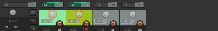 acoustic guitar panning