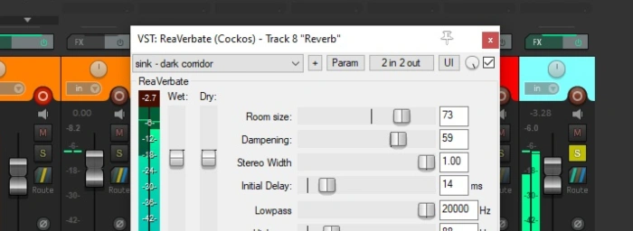 reverb settings