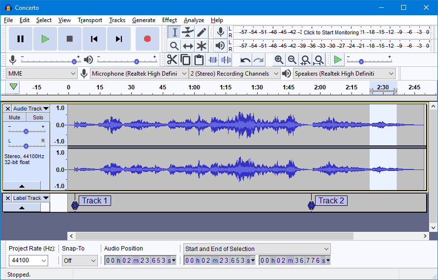 audacity free DAW