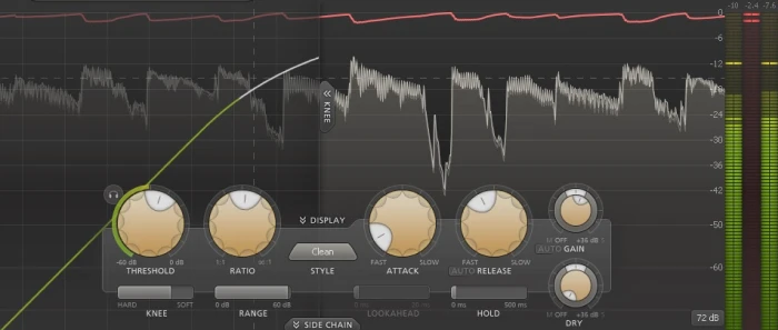 compression on bass DI