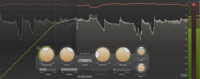 mix DI bass with compressor