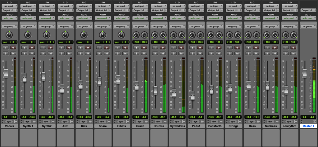 gain structure vocal