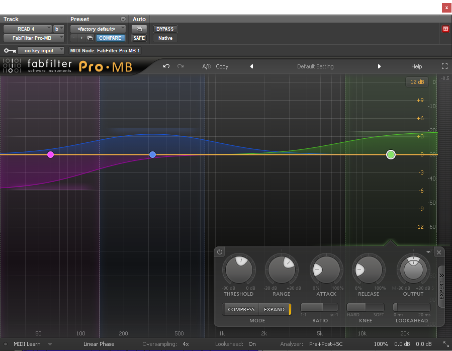 Multiband compression (Compression Settings for Mastering)