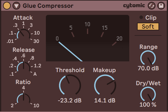 ableton live glue compressor