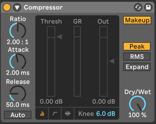 compresseur ableton