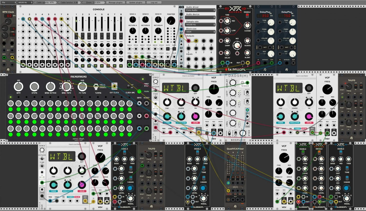 VCV rack free eurorack synth