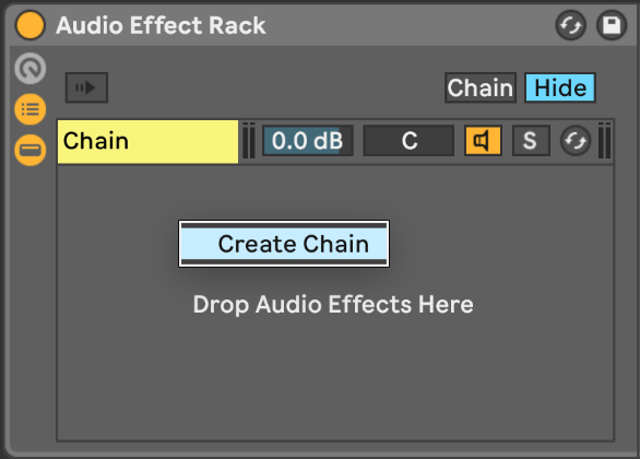 rack d'effets audio