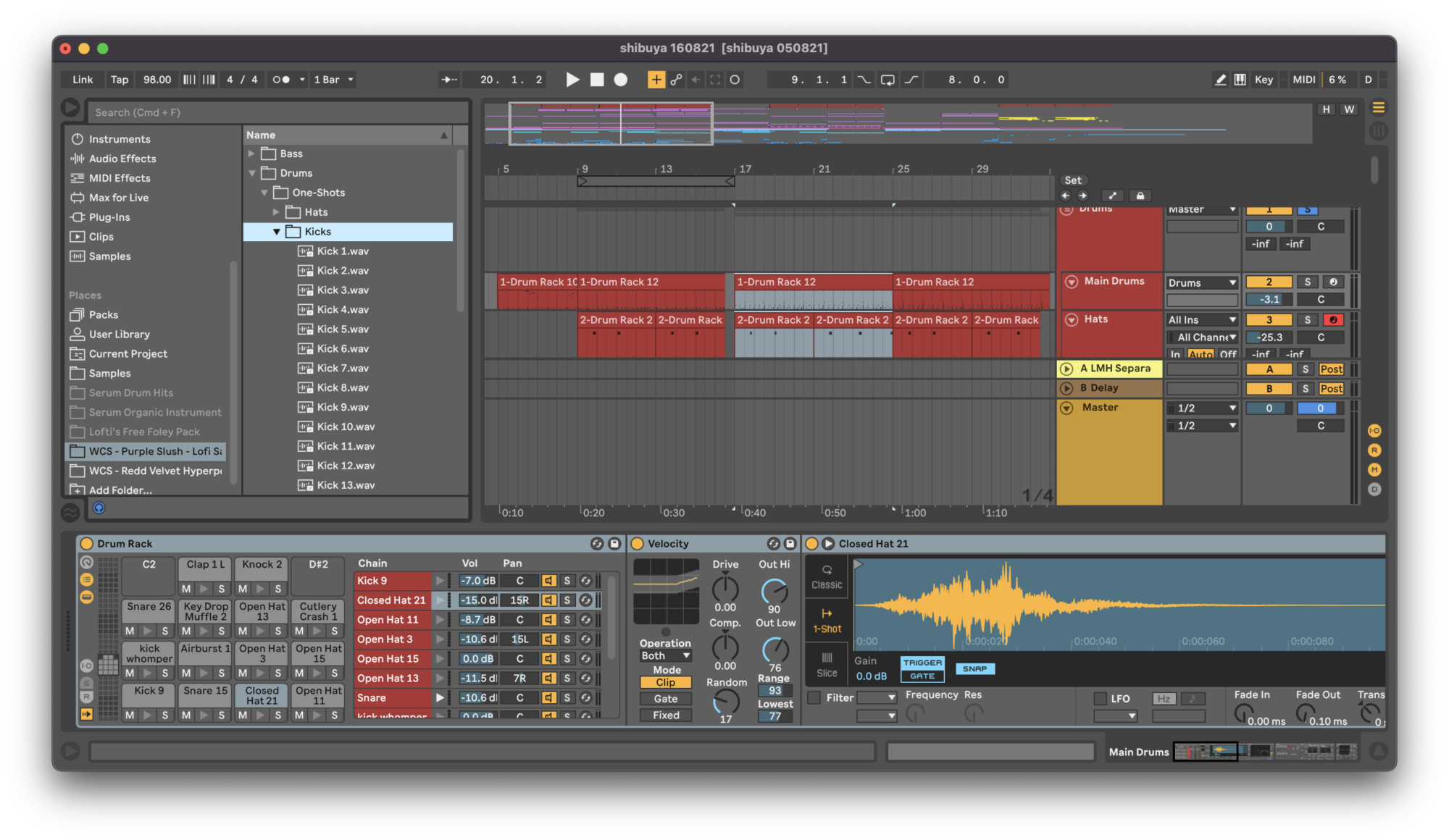 On the left hand side you can drag your samples in the sample editor.