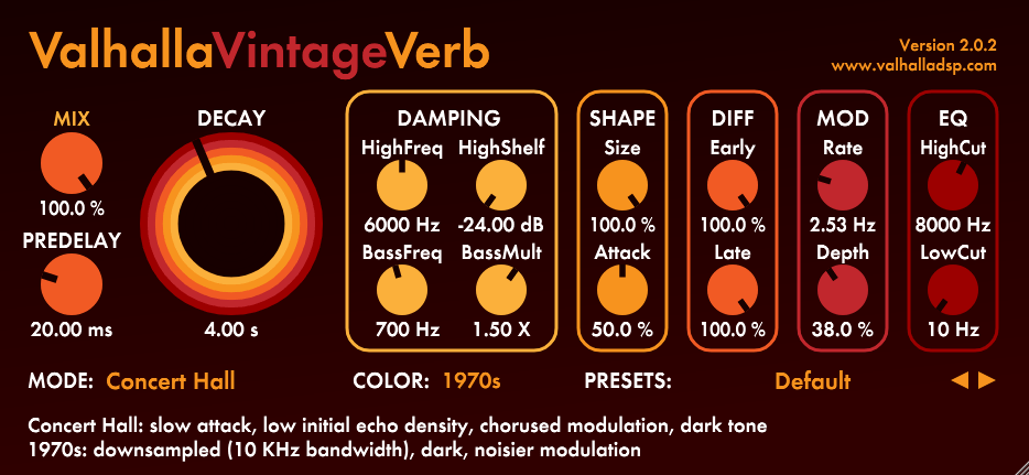 valhalla vintage verb vocals