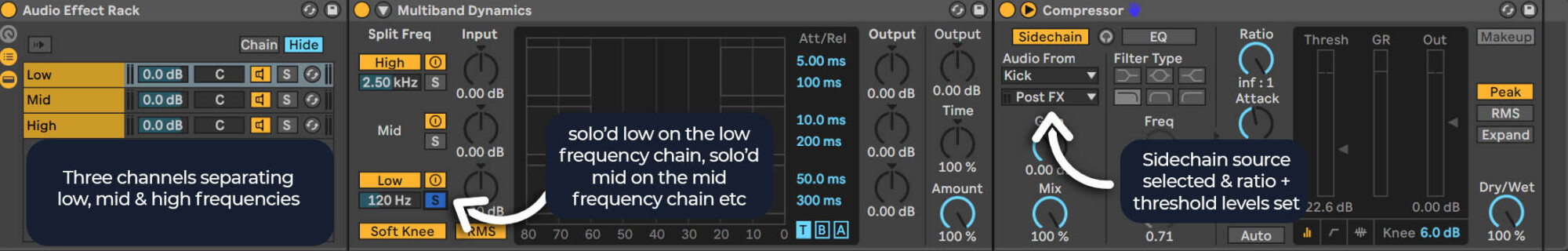 tutoriel compression sidechain multibande