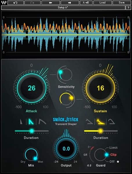 plugin de modelado de transitorios waves smack attack