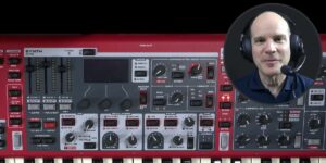 Marc Larochelle with the Nord Stage 4's synth section