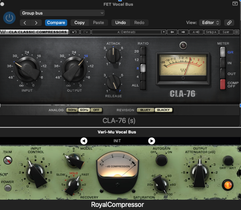 Sound Examples (What Is a Vari-Mu (Tube) Compressor?)